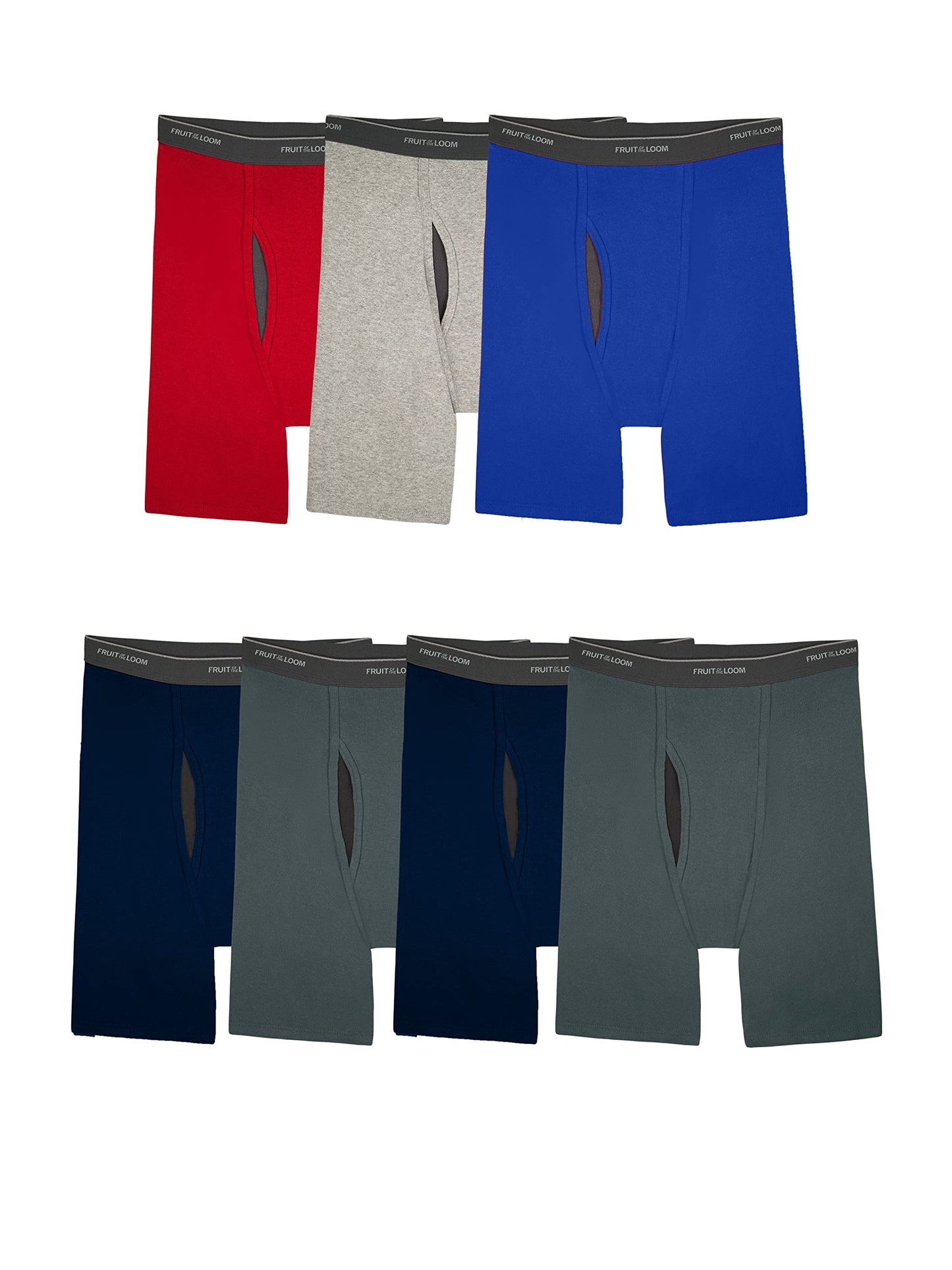 Fruit of the Loom mens Coolzone (Assorted Colors) Boxer Briefs, 6 Pack - Stripe/Solid, 3X-Large US