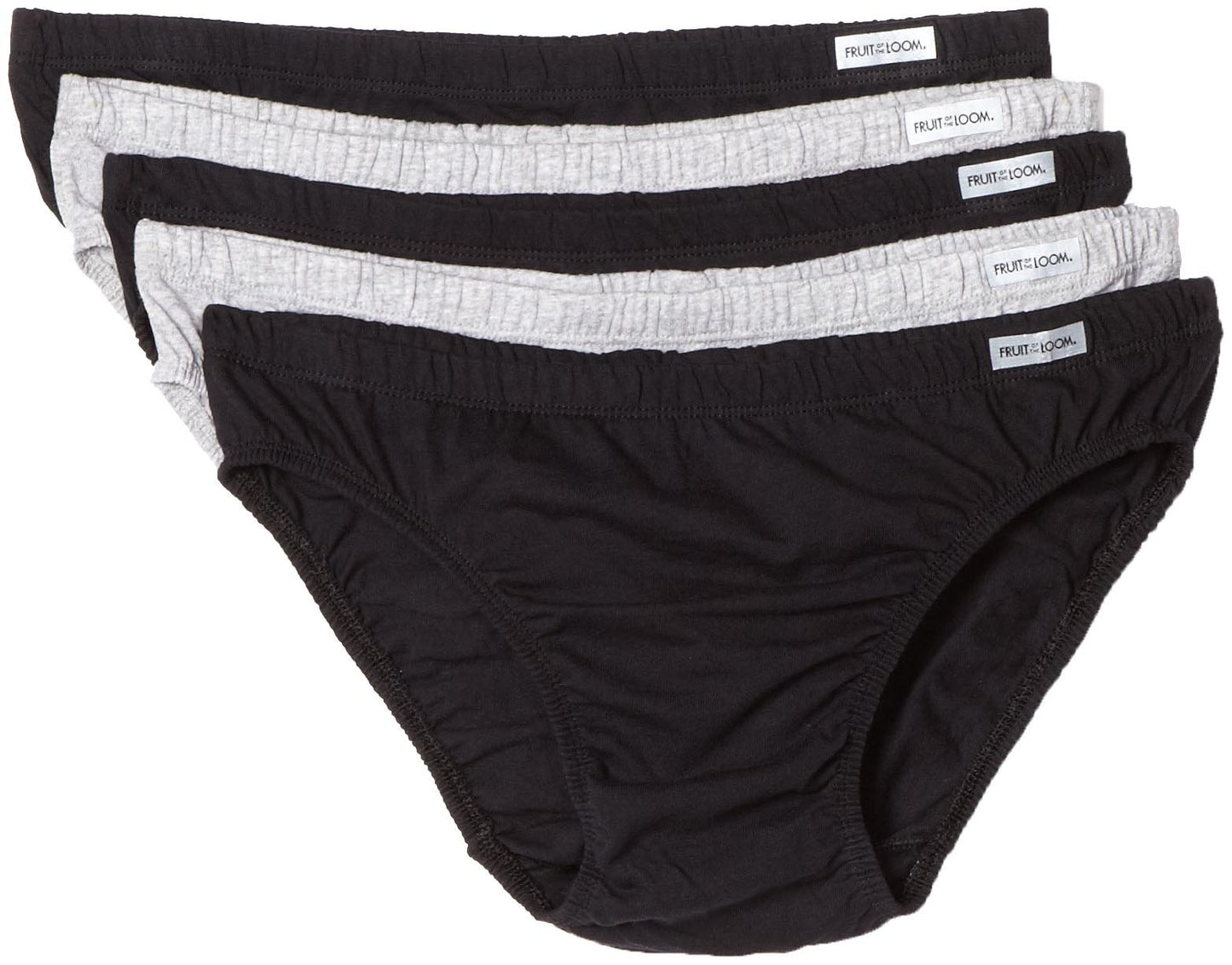 Fruit of the Loom Men's Bikini Briefs, Assorted, X-Large(Pack of 5)