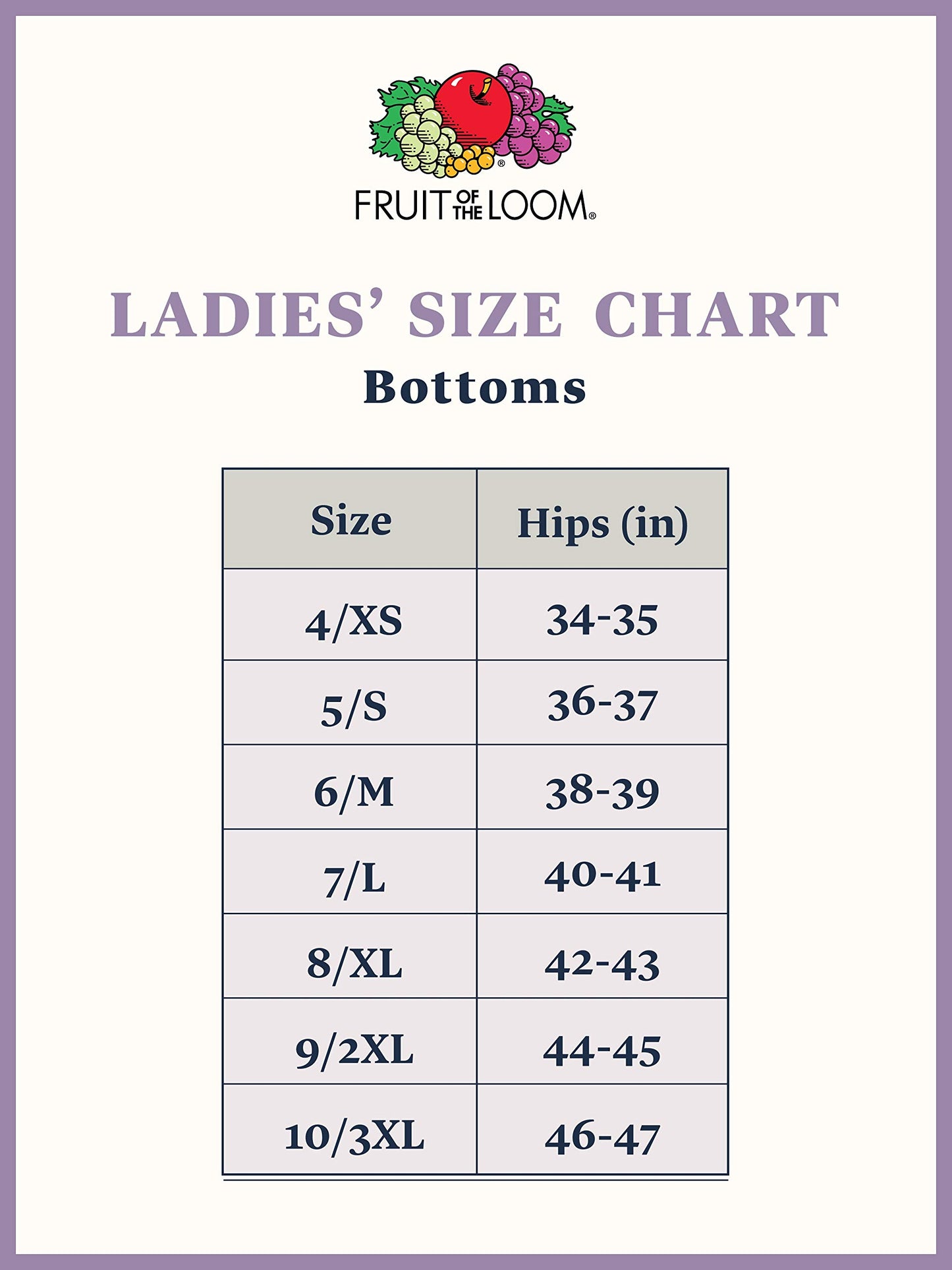 Fruit of the Loom Women's Hi-Cut Panties 6-Pack Brief Panties, White, 5