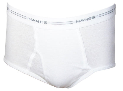 Hanes Men's Cotton White Briefs with Comfort Flex Waistband (Pack of 6), XL 40-42, White
