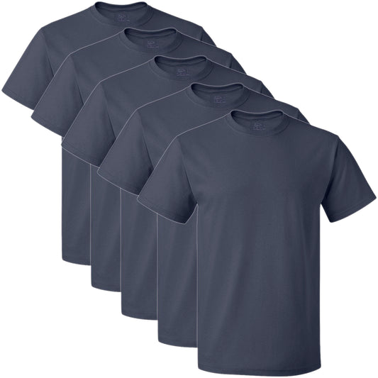 Fruit of the Loom 5 oz. 100% Heavy Cotton HD T-Shirt (3931), Navy, 2XL