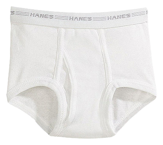 Hanes Boys White Briefs Value 6-Pack_White_Large