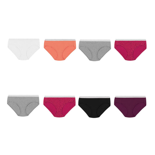 Hanes Women's 6 Pack Comfortsoft Sporty Hipster (Bonus +2), Assorted, 7