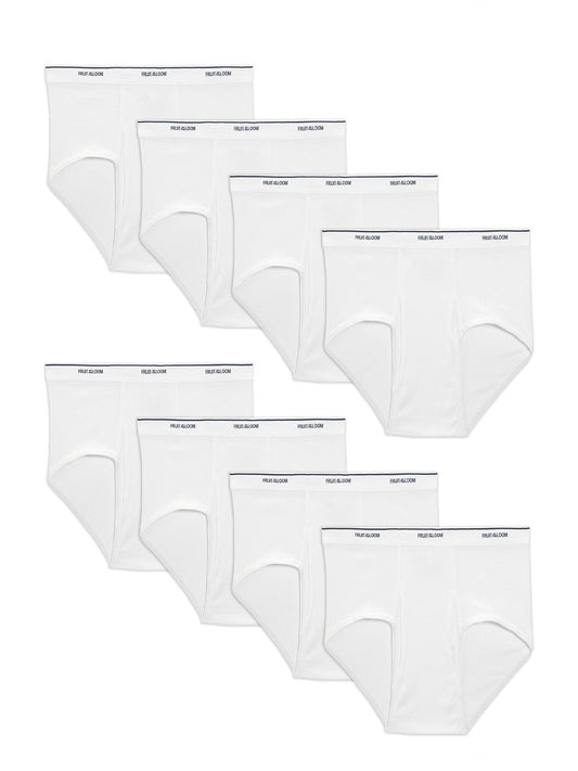 Fruit of the Loom mens Basic White Brief Multipack Underwear, White (8 Pack), XX-Large US