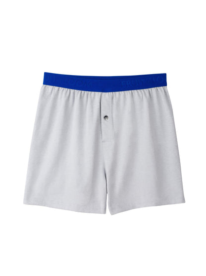 Fruit of the Loom Men's Knit Boxers 5-Pack Breathable Cooling Cotton Micro-Mesh Soft Flex Waistband