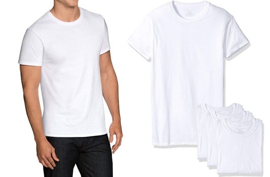Fruit of the Loom Men's 4-Pack Crew T-Shirts - Tall Man 4P27TM (XLT (Chest 46"-48"))