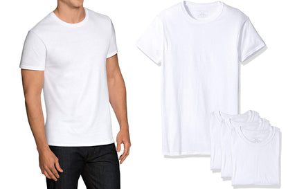 Fruit of the Loom Men's Crew T-Shirt (Pack of 4), Small, Assorted Neutral