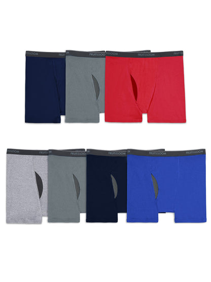 Fruit of the Loom mens Coolzone (Assorted Colors) Boxer Briefs, 6 Pack - Stripe/Solid, 3X-Large US