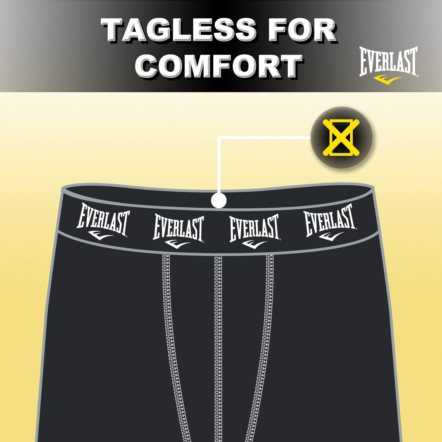 Everlast Mens Boxer Briefs Breathable Underwear for Men - 6 Pack Active Performance Mens Underwear (XL, Grey/Blue/Red)