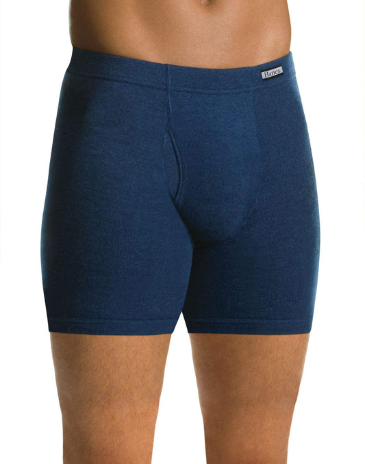 Hanes Mens FreshIQ Boxer Briefs with ComfortSoft Waistband 5-Pack, XL, Assorted
