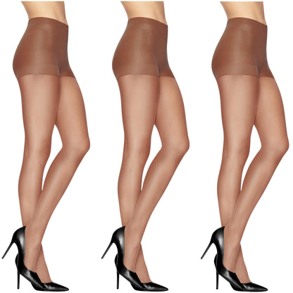 L'eggs Silken Mist Silky Sheer Women's Tights with Run Resist, Control Top, Sheer Toe, Sun Beige, Size Q (Pack of 1)