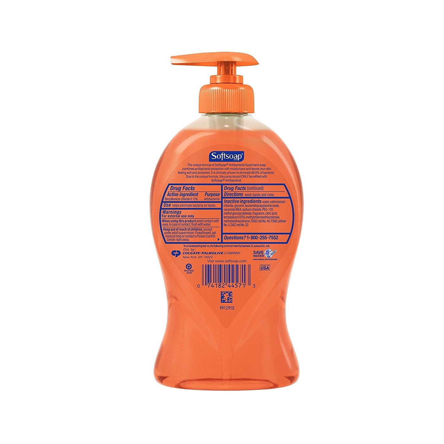 Softsoap Crisp Clean Scent Antibacterial Liquid Hand Soap 11.25 oz.
