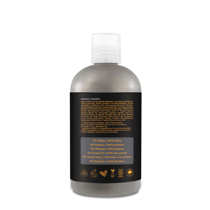 Shea Moisture African Black Soap Bamboo Charcoal Deep Cleansing Shampoo 13 OZ./384 mL(Packaging may vary)