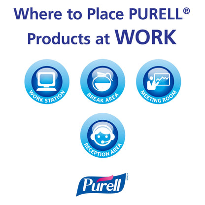 PURELL Advanced Hand Sanitizer Refreshing Gel, 12 fl oz Pump Bottle (Pack of 6) - 3659-04-EC