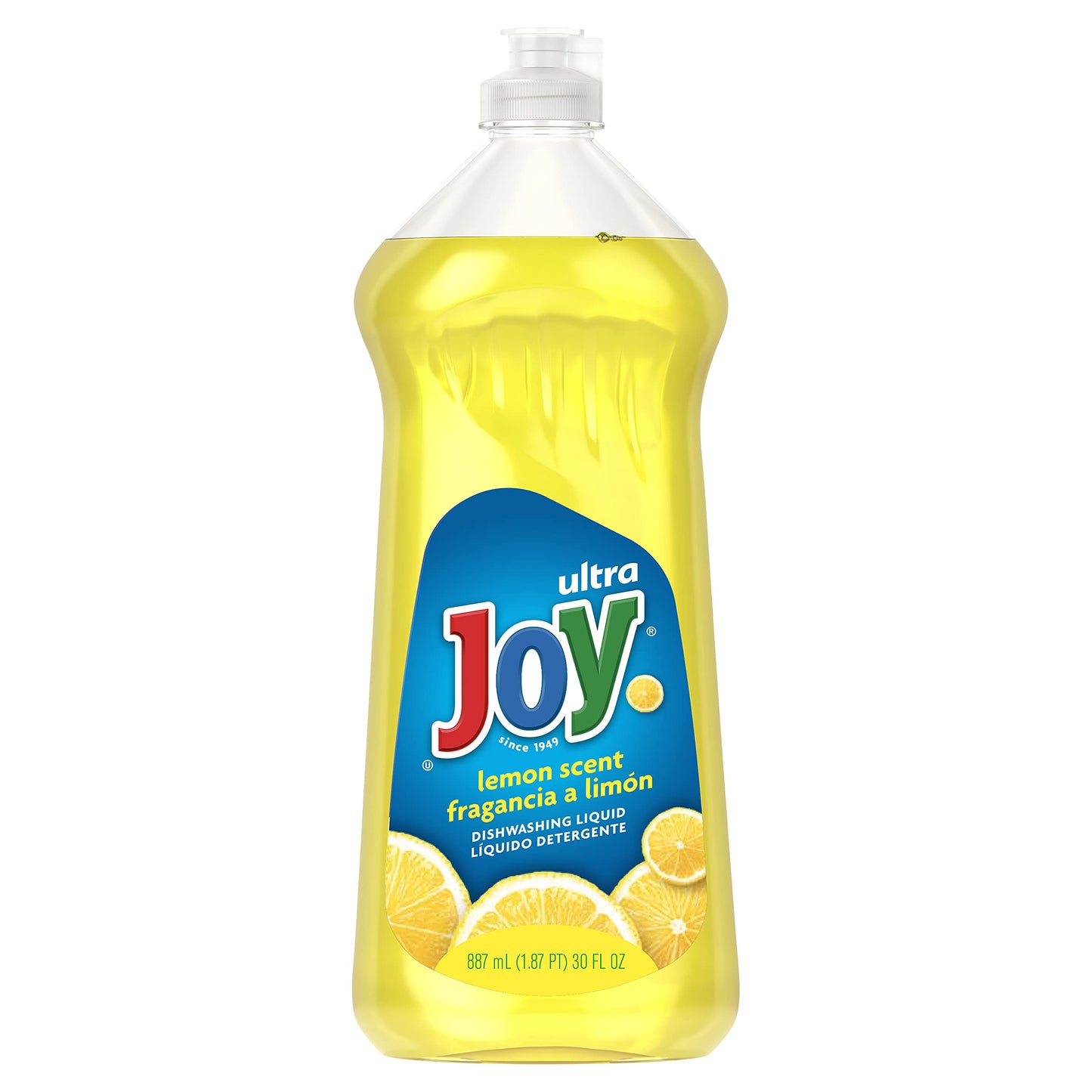 JOY Ultra Dishwashing Liquid, Lemon Scent, 10 Count, 30 Ounce Bottles