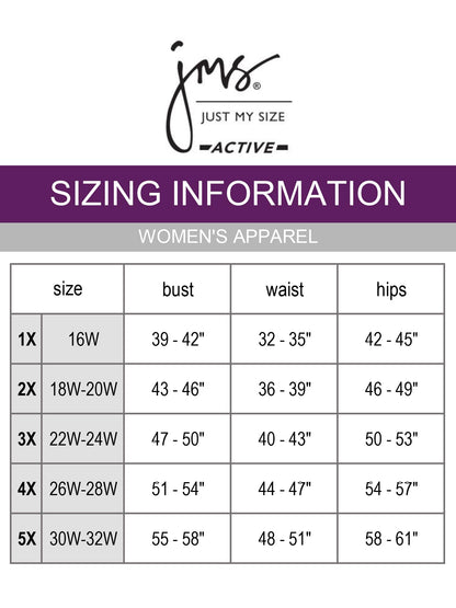 Just My Size Plus Size Cotton Jersey Shorts, Pull-on Gym Shorts, 7" Inseam