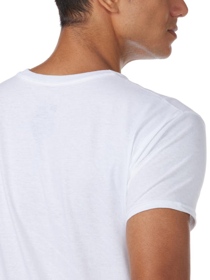 Hanes Men's 3-Pack Tagless Crew Neck T-Shirt White