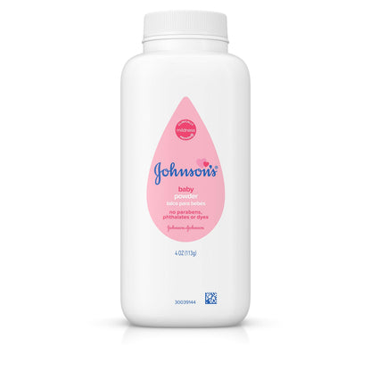 Johnson's Baby Powder, Hypoallergenic and Paraben Free, 4 oz