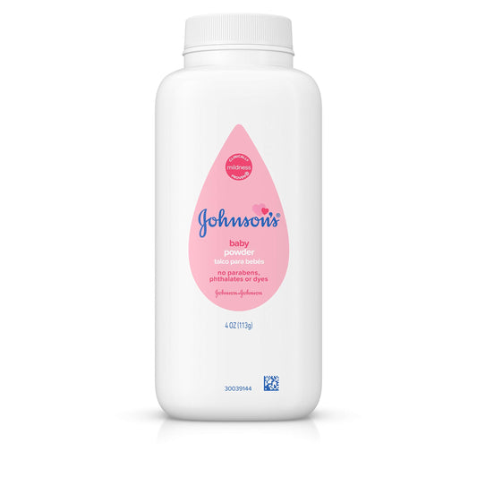 Johnson's Baby Powder, Hypoallergenic and Paraben Free, 4 oz