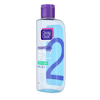 Clean & Clear Deep Cleaning Astringent Sensitive Skin 8 oz (Pack of 3)