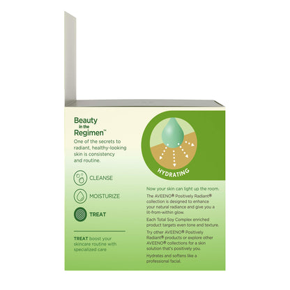 Aveeno Positively Radiant Overnight Facial Moistzr 1.7 Ounce (50ml) (2 Pack)