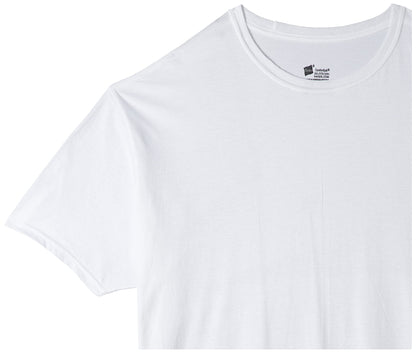 Hanes Ultimate Men's 5-Pack FreshIQ Big Crew T-Shirts (XXX-Large (54-56), White)