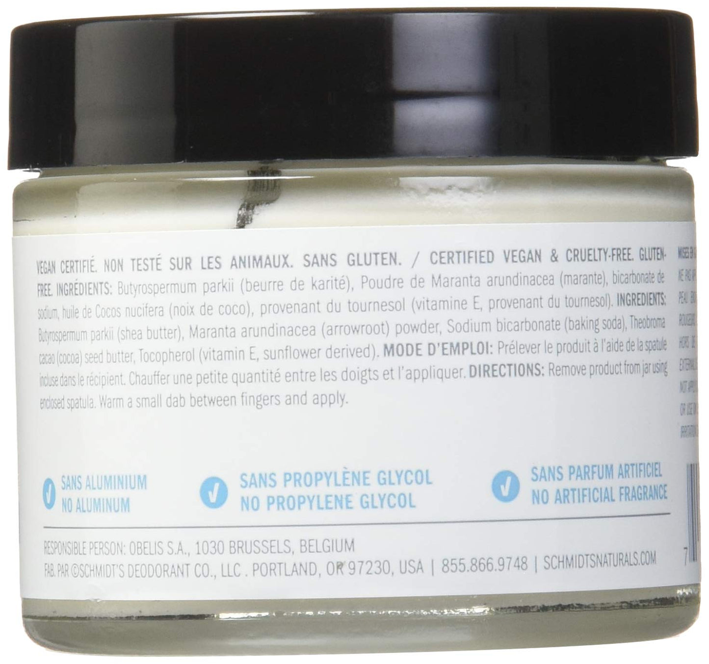 Schmidt's Natural Deodorant, Fragrance-Free, 2 Ounce