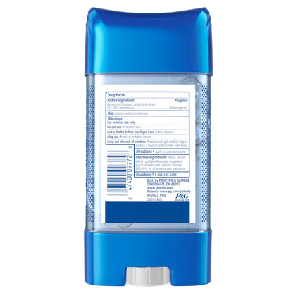 Gillette Advanced Clear Gel Antiperspirant Cool Wave 5 Pack Of 3.8 Ounce Net Wt 19 Ounce
