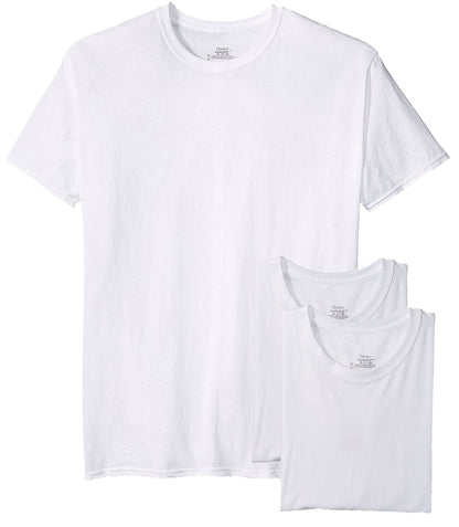 Hanes Ultimate Men's 6 Pack FreshIQ V-Neck Tee, White, Small