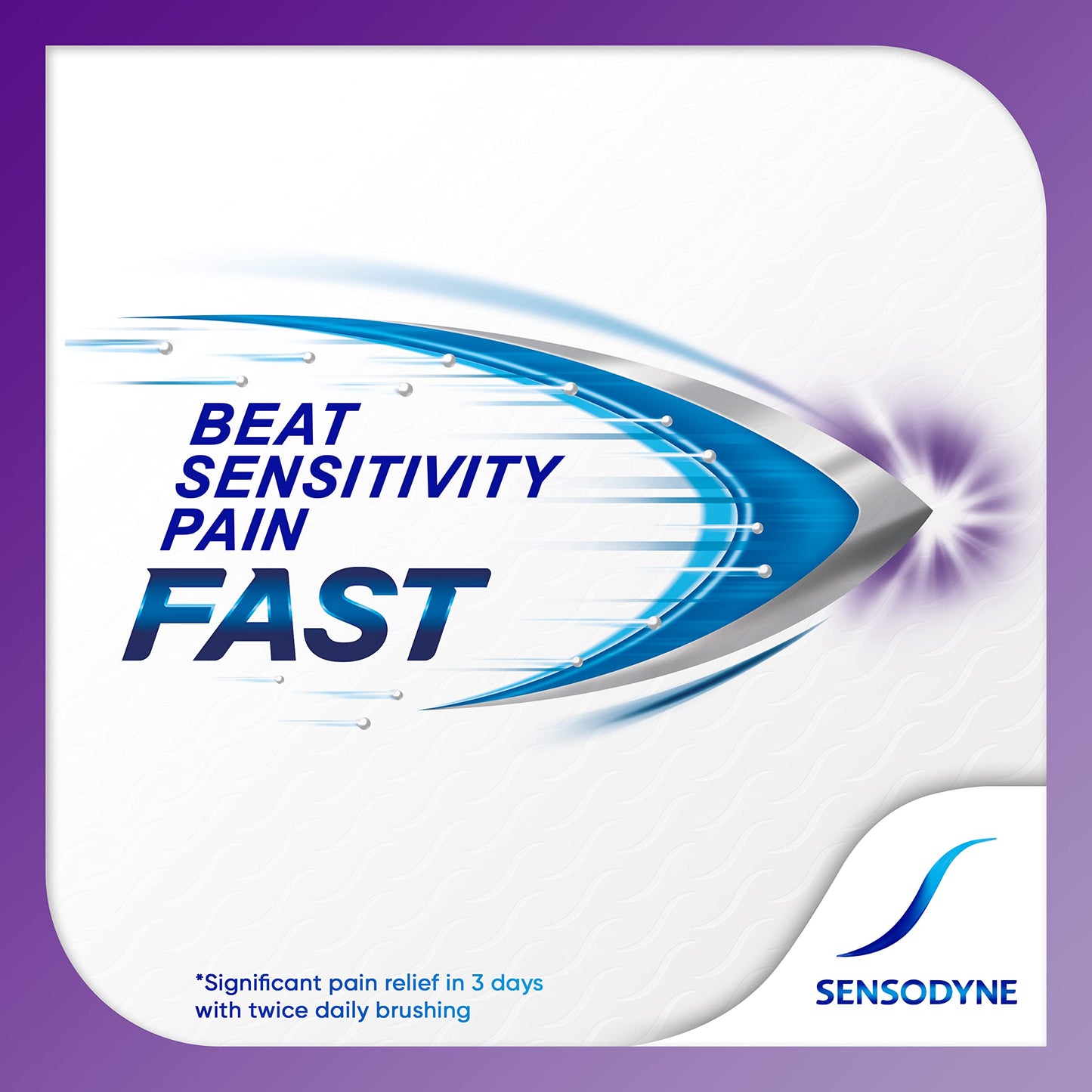 Sensodyne Rapid Relief Sensitive Toothpaste, Extra Fresh - 3.4 Ounces (Pack of 3)