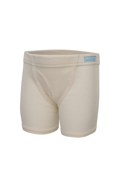 Fruit of the Loom Boys' 12 Pack Natural Cotton Boxer Briefs, Undyed and Unbleached, 4-5T