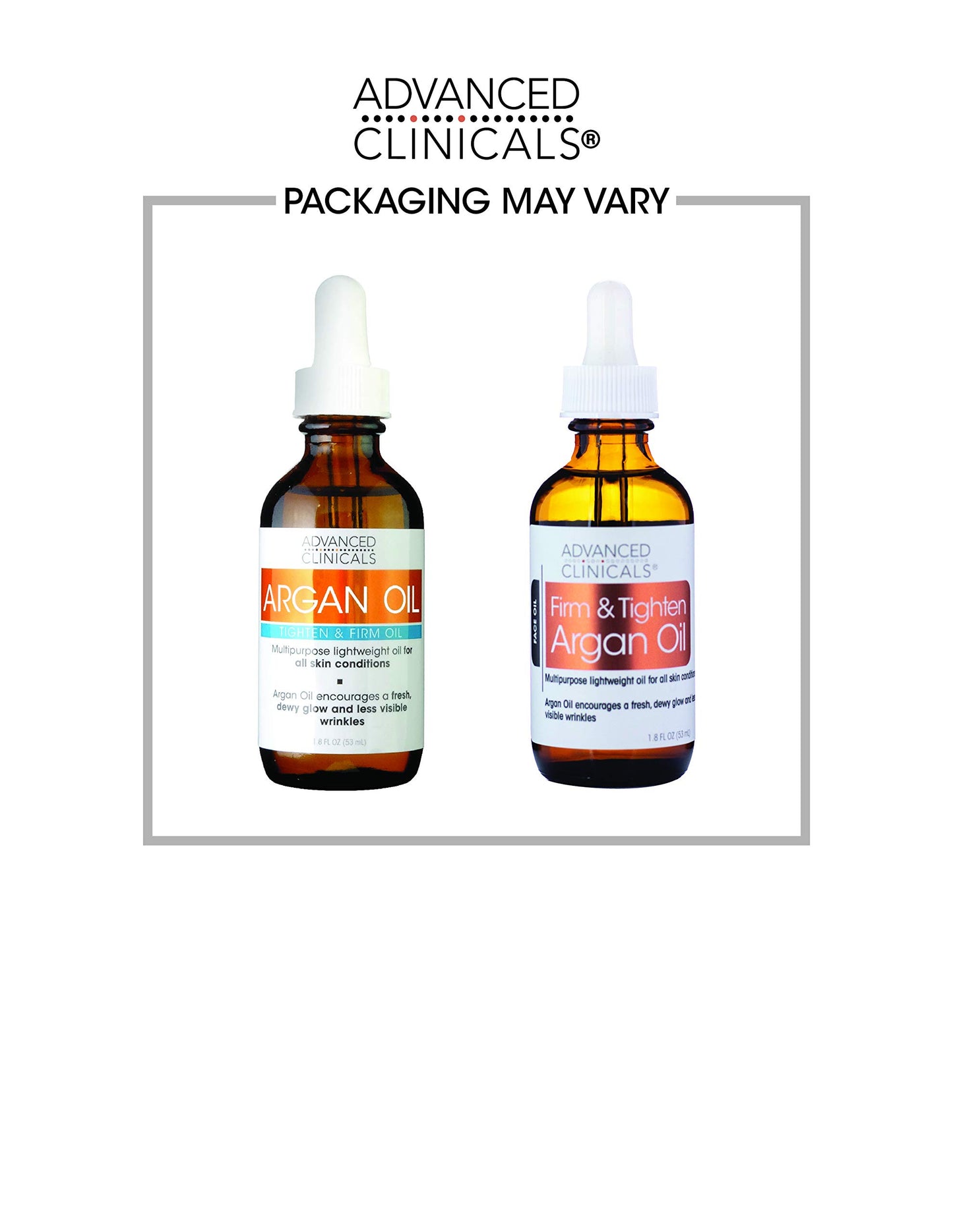 Advanced Clinicals Luxury Pure Argan Oil. Lightweight facial Oil Reduces the Appearance of Wrinkles and hydrates dry skin