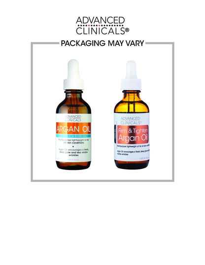 Advanced Clinicals Luxury Pure Argan Oil. Lightweight facial Oil Reduces the Appearance of Wrinkles and hydrates dry skin