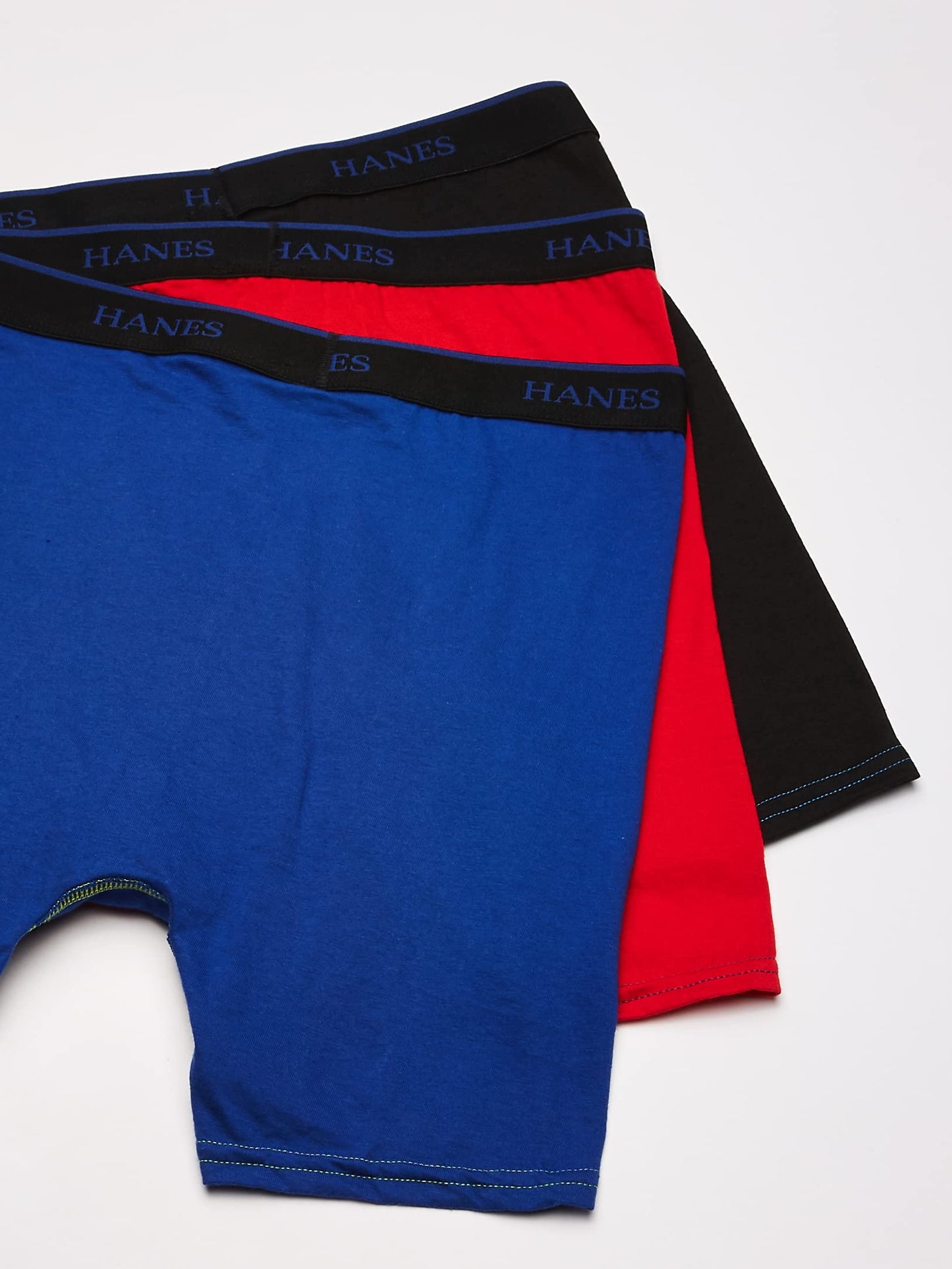 Hanes Boys' Big 3-Pack Ultimate X-Temp Boxer Brief, Black/Grey, Medium