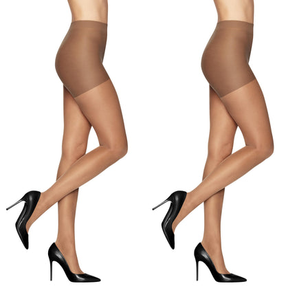 L'eggs Sheer Energy Medium Support Women's Compression Tights, Control Top, Reinforced Toe, Suntan, Size Q (Pack of 1)