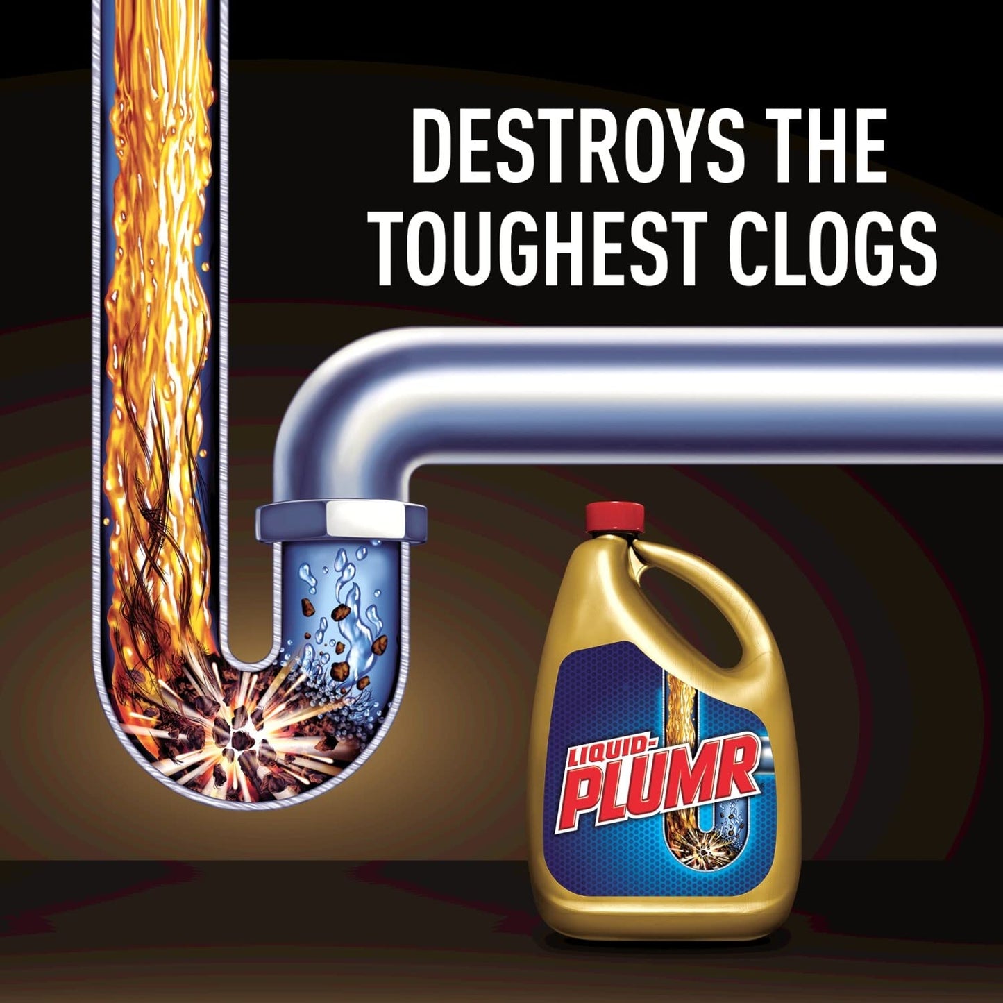 Liquid-Plumr Pro-Strength Full Clog Destroyer Plus PipeGuard, 32 oz Bottles - 2 Pack