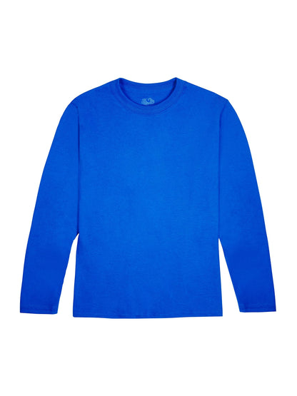 Fruit of the Loom boys- Solid Multi-color Soft Long Sleeve T-shirts, 2 Pack T Shirt, Charcoal Heather Royal, XX-Large US