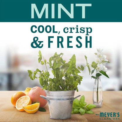 MRS. MEYER'S CLEAN DAY Soy Tin Candle, 3 Pack, 12 Hour Burn Time, Made with Soy Wax and Essential Oils, 2.9 oz, Mint