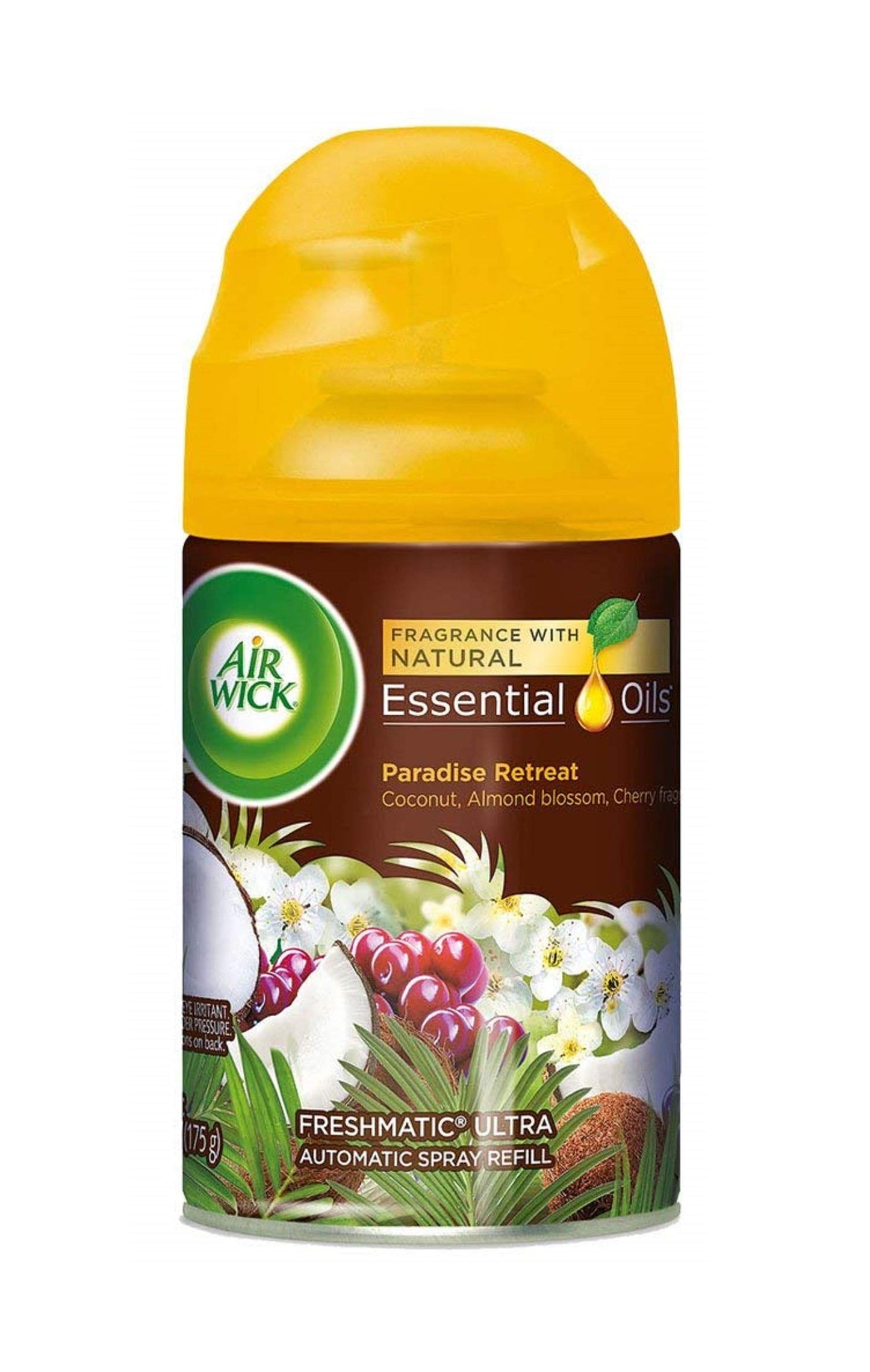 Air Wick Freshmatic Ultra Automatic Spray Refill - Paradise Retreat - Net Wt. 6.17 OZ (175 g) Per Refill Can - Pack of 4 Cans