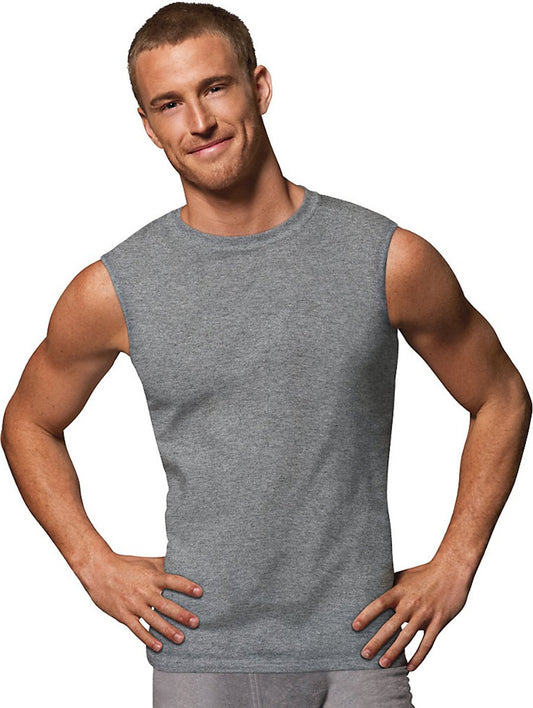 Hanes Men's Sport Cool DRI Sleeveless T-Shirt 4-Pack, Assorted, 2XL