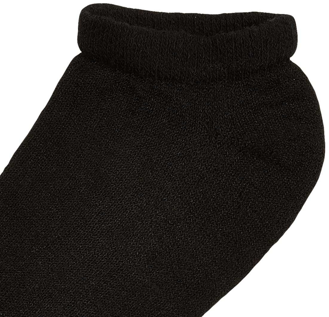 Fruit of the Loom Men's 10 Pack Low Cut No Show, Black, Shoe Size: 6-12 (Sock Size: 10-13)