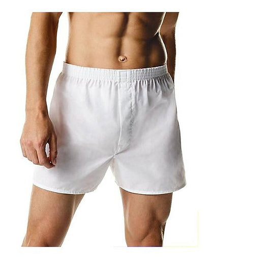 Hanes Men's 5-Pack FreshIQ Boxer with Elastic Waistband (Large, White)