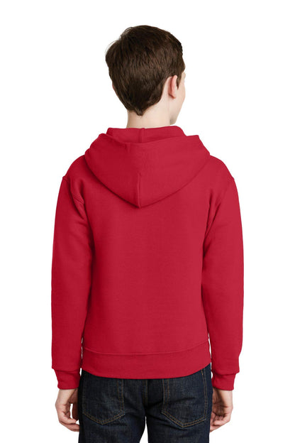 Jerzees Youth 8 oz., 50/50 NuBlend Fleece Pullover Hood, XL, TRUE RED