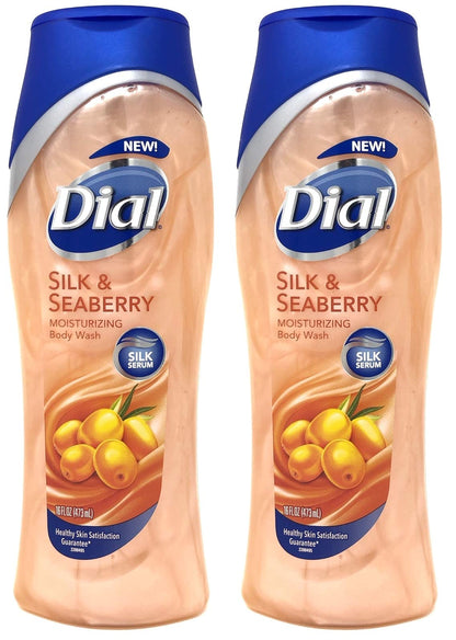 Dial Moisture Rich Body Wash, Omega Packed Sea Berries, 16 Ounce, (Pack of 2)
