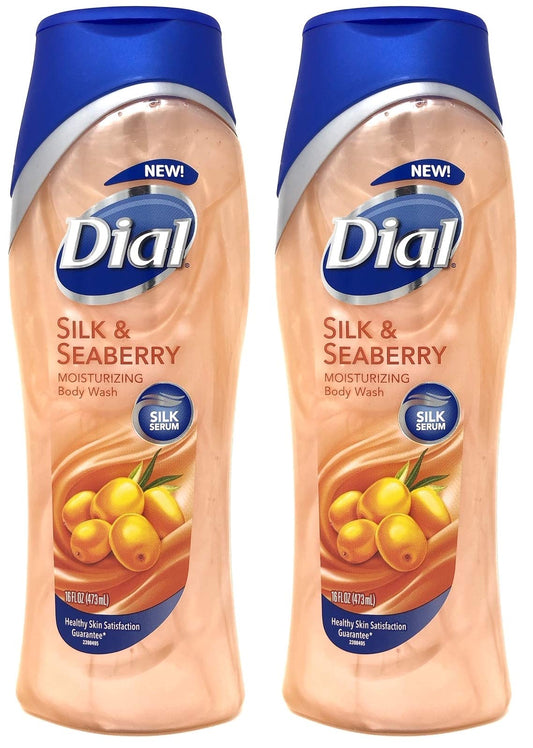 Dial Moisture Rich Body Wash, Omega Packed Sea Berries, 16 Ounce, (Pack of 2)