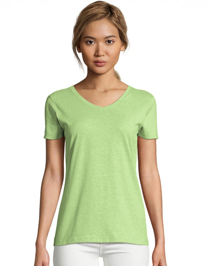 Hanes womens X-temp V-neck T-shirt novelty t shirts, Navy, X-Large US