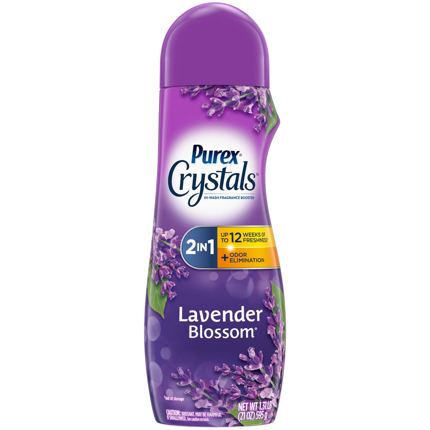 Purex Crystals In-Wash Fragrance and Scent Booster, Lavender Blossom, 15.5 Ounce, 4 Count