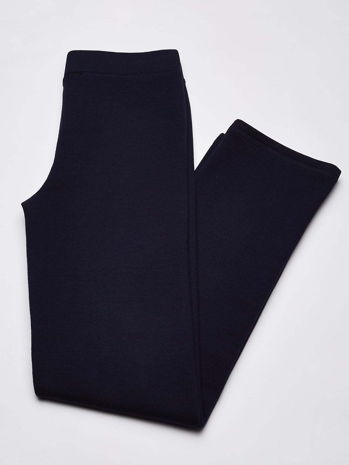 Hanes girls Comfortsoft Ecosmart Open Bottom Leg Sweatpants Pants, Navy, Small US