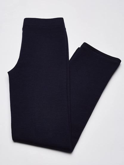 Hanes girls Comfortsoft Ecosmart Open Bottom Leg Sweatpants Pants, Navy, Small US