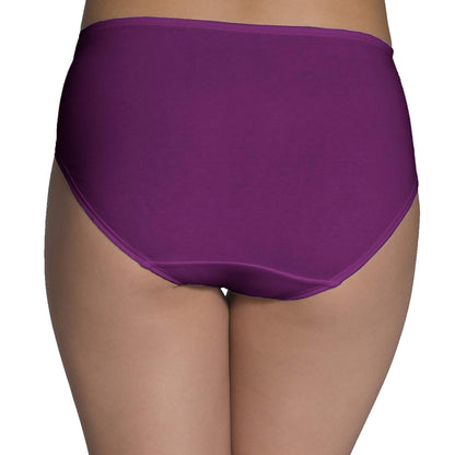 Fruit of the Loom Women's 6 Pack Comfort Covered Waistband Hi-Cut Panties, Assorted, 10